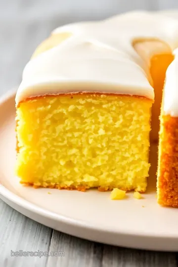 Rachel Ray-Style Yellow Cake presentation