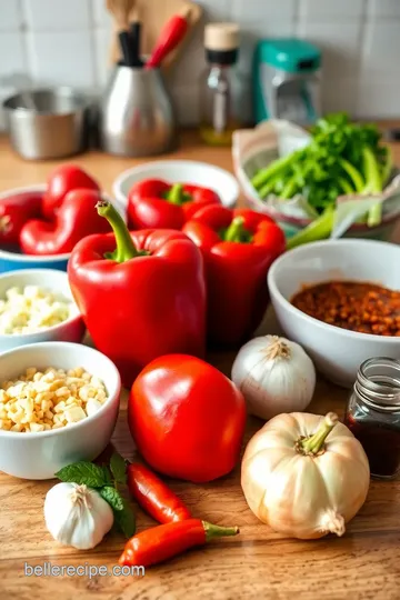 Roasted Red Bell Pepper Sauce ingredients