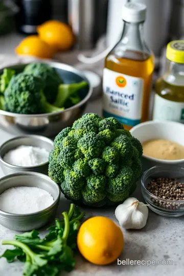 Roasted Romanesco Broccoli with Garlic and Lemon Zest ingredients