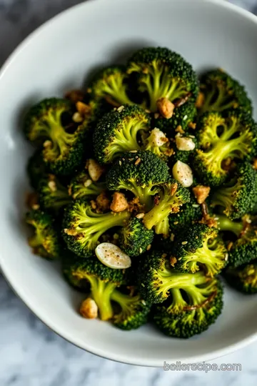 Roasted Romanesco Broccoli with Garlic and Lemon Zest presentation