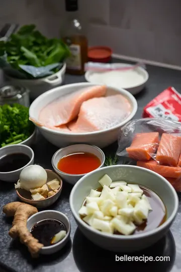 Savory Salmon Head Soup: A Bold and Flavorful Broth ingredients