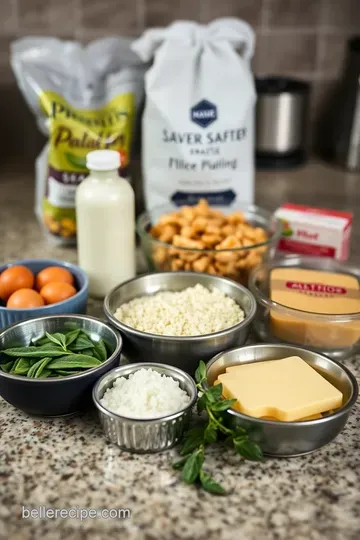 Savory Stuffing Waffles with Sage and Parmesan ingredients