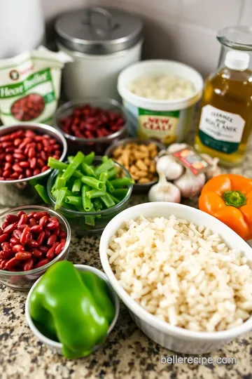 Simple Southern Red Beans and Rice ingredients
