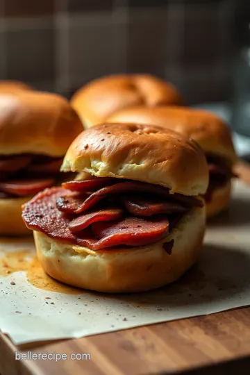 Smokin' Hot Smoked Bologna Sliders presentation