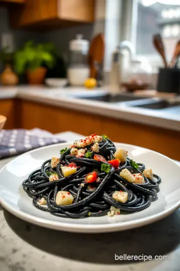 Squid Ink Pasta Delight: A Taste of the Ocean steps