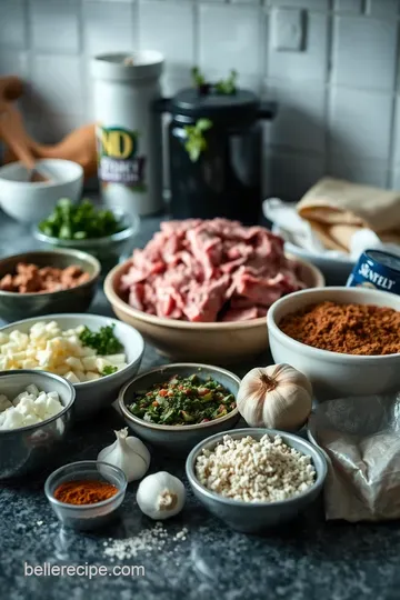 Sumptuous Lamb Gyros: A Taste of Greece at Home ingredients