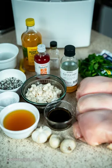 Sweet and Spicy Honey Pepper Chicken ingredients