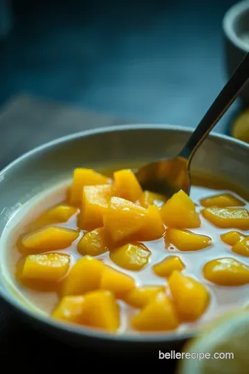 Sweet and Sunny Mango Syrup presentation