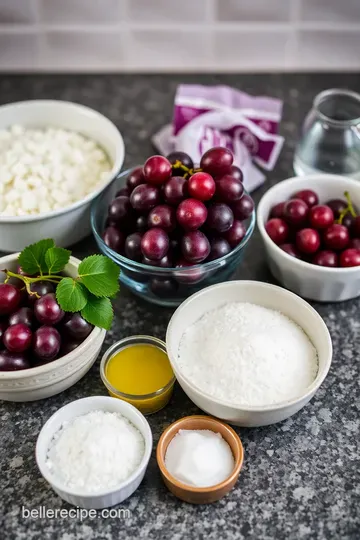 Sweet Summer Grape Sorbet ingredients