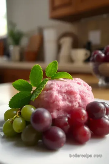 Sweet Summer Grape Sorbet steps