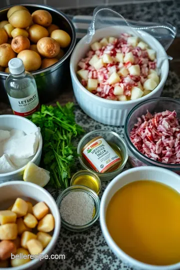 Traditional German Potato Salad with a Tangy Twist ingredients