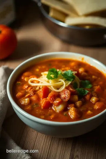 Traditional Mexican Tortilla Soup (Sopa de Tortilla) presentation