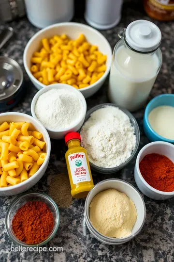 Ultimate Creamy Stovetop Mac n Cheese ingredients