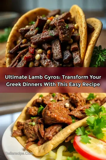 Ultimate Lamb Gyros: Transform Your Greek Dinners with This Easy Recipe