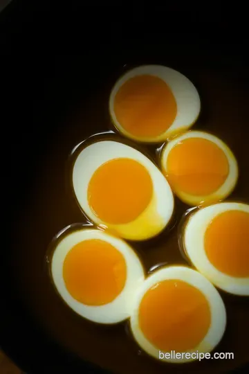Umami-Infused Ramen Eggs: A Marvelous Marinade presentation