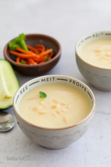 Vegan Vietnamese Sweet Soup Dessert (Chè Bà Giai) presentation