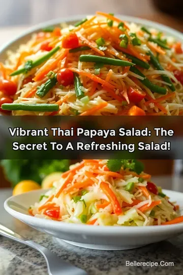 Vibrant Thai Papaya Salad: The Secret to a Refreshing Salad!