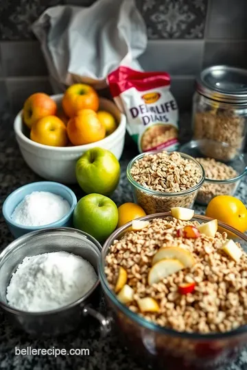 Warm and Crumbly Apple Crisp ingredients