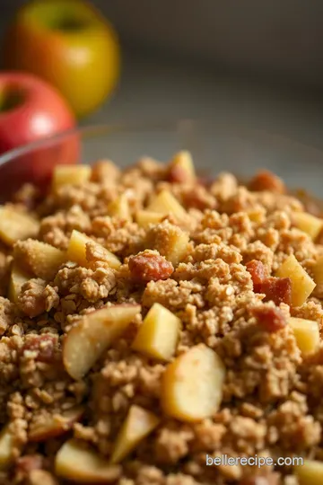 Warm and Crumbly Apple Crisp presentation
