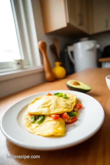 Zesty Bell Pepper and Avocado Omelet steps