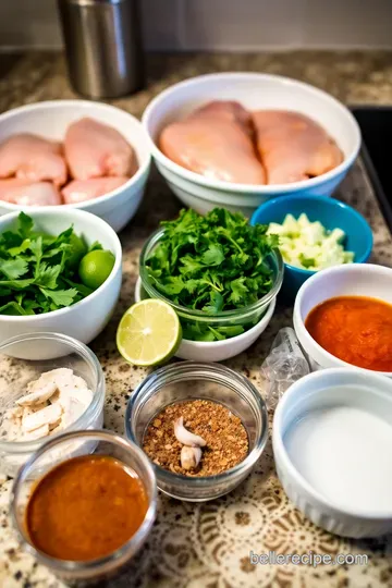 Zesty Cilantro Lime Chicken Tacos ingredients