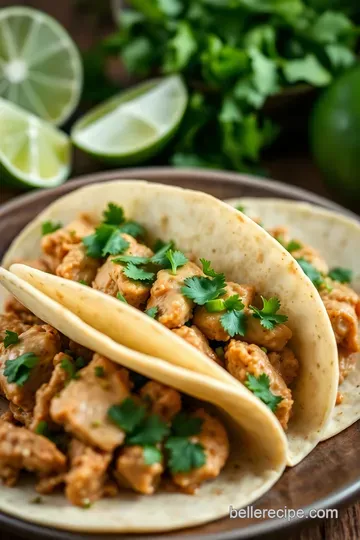 Zesty Cilantro Lime Chicken Tacos presentation