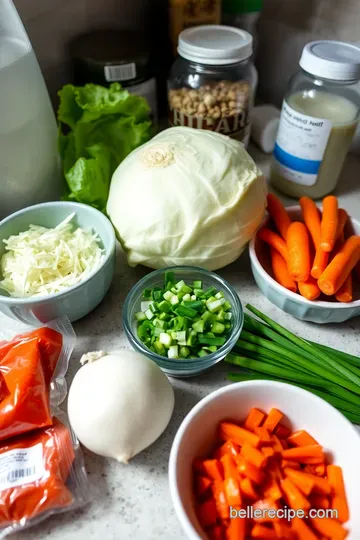 Zesty Vegan Kimchi: A Spicy Korean Fermentation Delight ingredients