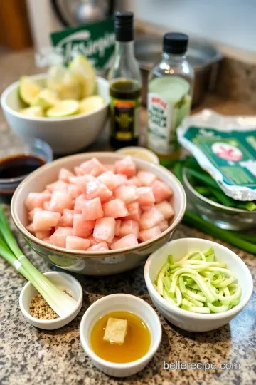 Zesty Yellowtail Poke: A Taste of the Tropics ingredients
