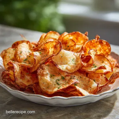 Air Fryer Potato Chips Crispy Homemade Recipe