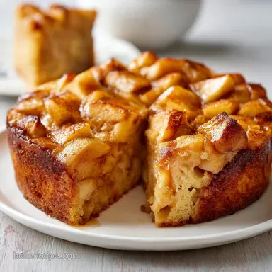 Amish Apple Cake Recipe for 12 Servings Recipe Card