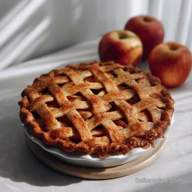 Apple Pie Recipe: Flaky Crust & Tender Fruit Recipe Card