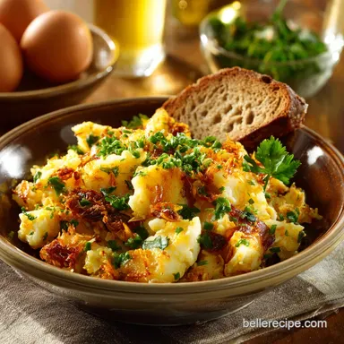 Bacalhau &agrave; Br&aacute;s Recipe: Authentic Portuguese Salt Cod Scramble Recipe Card