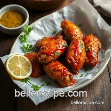 How to Bake Chicken Wings with Spicy Garlic Flavor: An Amazing Treat! Recipe Card