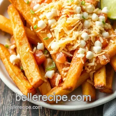 Delightful Bake Crispy Fries with Cheesy Boba Topping: A Fun Twist! Recipe Card