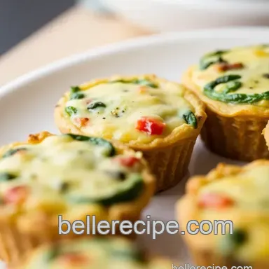 Easy Bake Mini Quiches: Savory Herb & Cheese Delight to Impress Recipe Card
