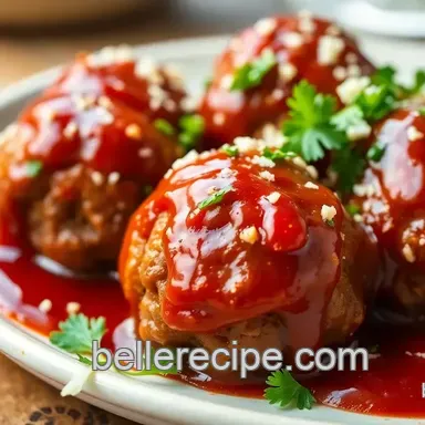 Easy & Juicy Baked Meatballs with Sweet BBQ Sauce: A Family Favorite