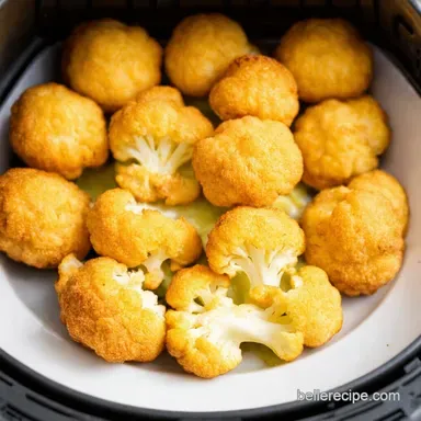 Cauliflower in Air Fryer: Bangers & Mash Bites Recipe! Recipe Card