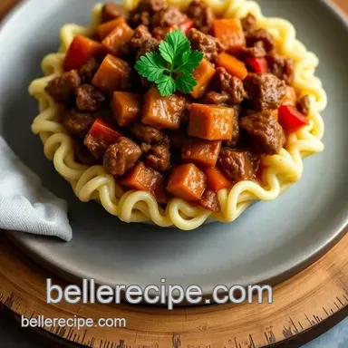 Big Bad Beef Chilli with a Chocolate Kick presentation