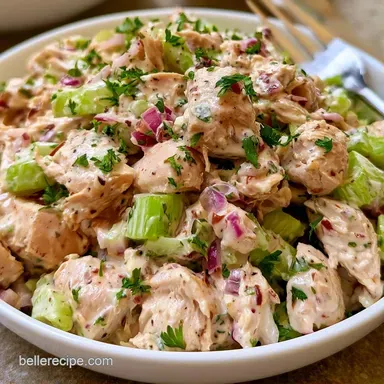 BigBatch Chicken Salad for 12 Servings Recipe Card