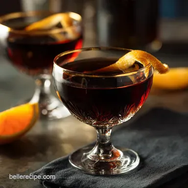 Black Manhattan: Sophisticated Cocktail Recipe with Amaro Averna Recipe Card