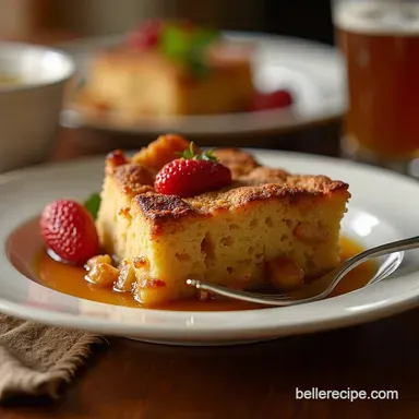 Bourbon Bliss Bread Pudding Southern Comfort in Every Bite Recipe Card
