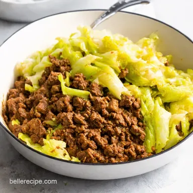 Easy Ground Beef Cabbage Skillet Recipe Cabbage Patch Comfort