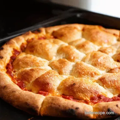 Crescent Roll Pizza Crust Easiest Sheet Pan Pizza EVER Recipe Card