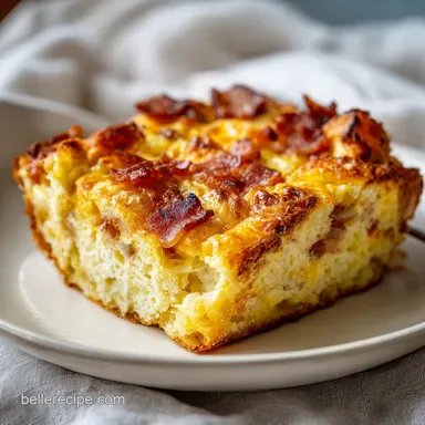 Easy Cheesy Breakfast Casserole Recipe for 8