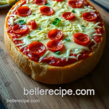 Cheesy Pizza Bread: A French Bread Delight presentation