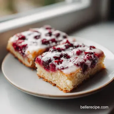 Cherry Pie Bars with Vanilla Glaze: Baked Dessert for 24 Servings Recipe Card
