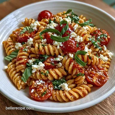 Cherry Tomato Pasta Salad with Feta Recipe Card