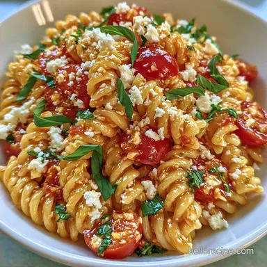 Cherry Tomato Pasta Salad with Feta