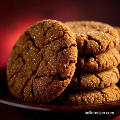 Chewy Molasses Cookies: The Secret to Thick, Cracking Ginger Spice Recipe Card