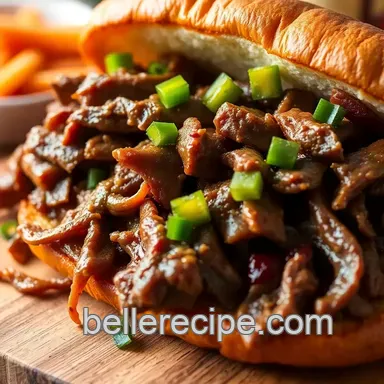 Chicago-Style Italian Beef presentation